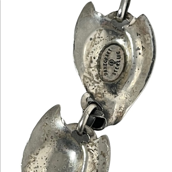 Vintage Sterling silver 925 Danecraft bracelet fancy shell design - Picture 7 of 9